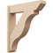 Ekena Millwork 8-in W x 34-in D x 38-in H Funston Slat Rough Cedar Woodgrain TimberThane Outlooker, Primed Tan OUTUR080X34X38FST24RCPR - alternate 1